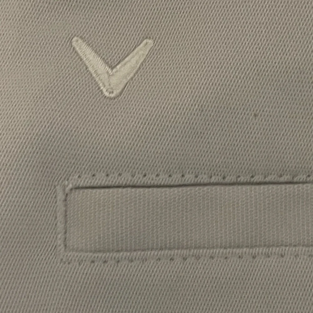 Callaway Mens Golf Pants Light Gray tag 40x30 Flat Front Performance 40x29